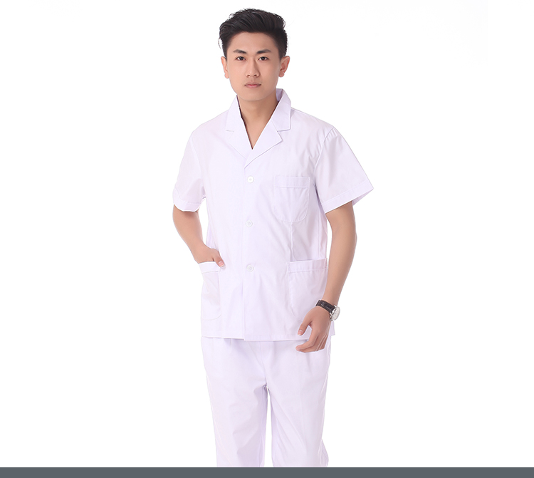 醫院白大褂 醫院工作服定制 病號服手術(shù)衣手術(shù)衣白色定制